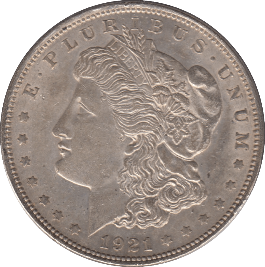 1921 SILVER MORGAN DOLLAR USA PHILADELPHIA MINT - SILVER WORLD COINS - Cambridgeshire Coins