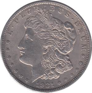 1921 SILVER MORGAN DOLLAR USA PHILADELPHIA MINT - SILVER WORLD COINS - Cambridgeshire Coins
