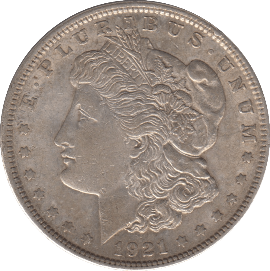 1921 SILVER MORGAN DOLLAR USA PHILADELPHIA MINT - SILVER WORLD COINS - Cambridgeshire Coins
