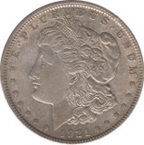 1921 SILVER MORGAN DOLLAR USA PHILADELPHIA MINT - SILVER WORLD COINS - Cambridgeshire Coins