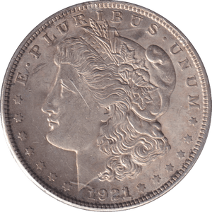 1921 SILVER MORGAN DOLLAR USA PHILADELPHIA - SILVER WORLD COINS - Cambridgeshire Coins