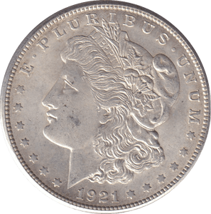 1921 SILVER MORGAN DOLLAR USA - SILVER WORLD COINS - Cambridgeshire Coins