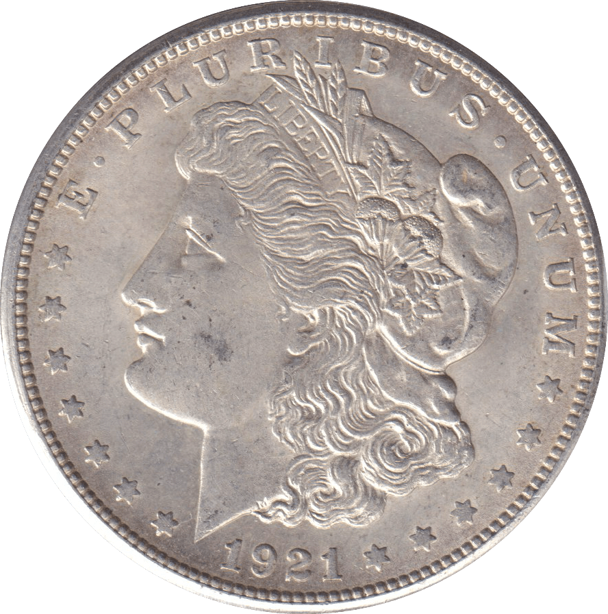 1921 SILVER MORGAN DOLLAR USA - SILVER WORLD COINS - Cambridgeshire Coins