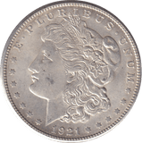 1921 SILVER MORGAN DOLLAR USA - SILVER WORLD COINS - Cambridgeshire Coins