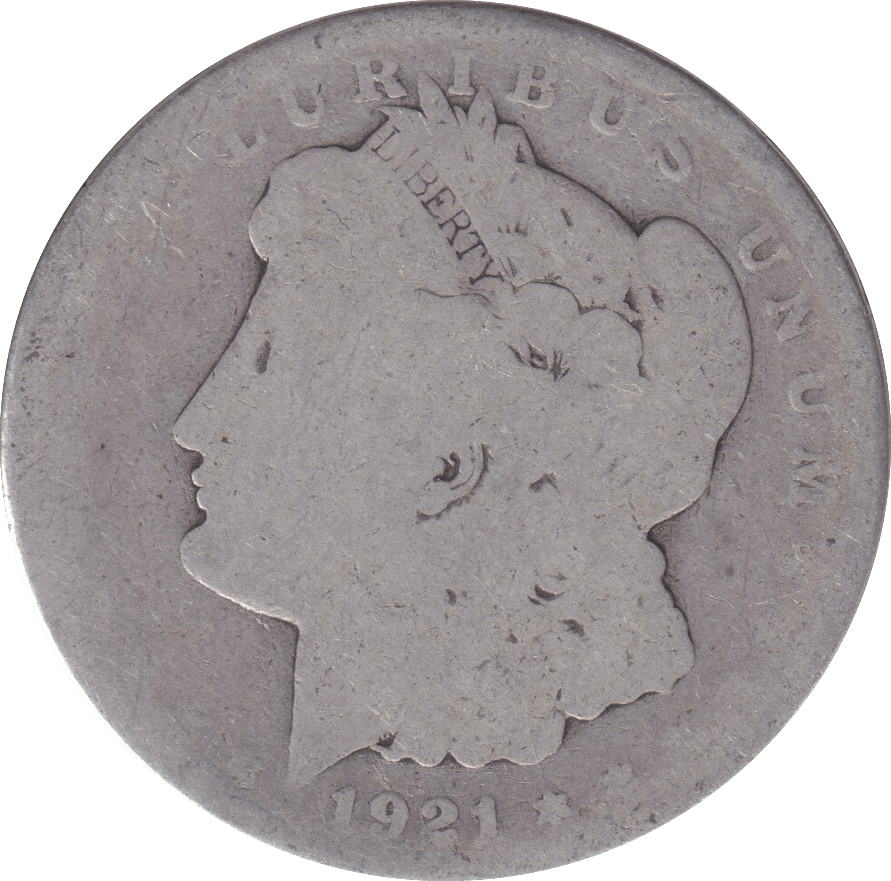 1921 SILVER MORGAN DOLLAR USA - SILVER WORLD COINS - Cambridgeshire Coins
