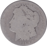 1921 SILVER MORGAN DOLLAR USA - SILVER WORLD COINS - Cambridgeshire Coins