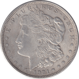 1921 SILVER MORGAN DOLLAR USA - SILVER WORLD COINS - Cambridgeshire Coins