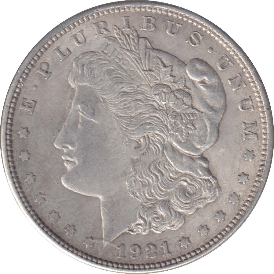 1921 SILVER MORGAN DOLLAR USA - SILVER WORLD COINS - Cambridgeshire Coins