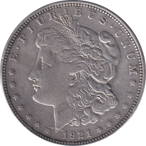 1921 SILVER MORGAN DOLLAR USA - SILVER WORLD COINS - Cambridgeshire Coins
