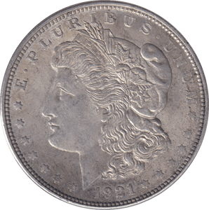 1921 SILVER MORGAN DOLLAR USA - SILVER WORLD COINS - Cambridgeshire Coins