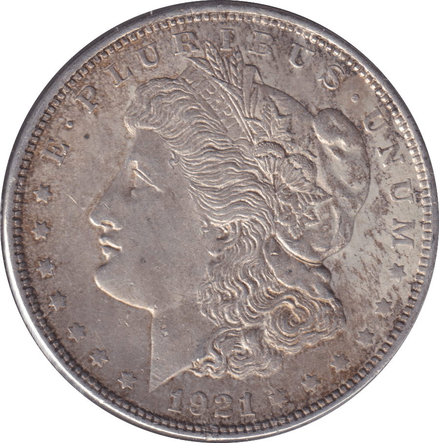 1921 SILVER MORGAN DOLLAR USA - SILVER WORLD COINS - Cambridgeshire Coins