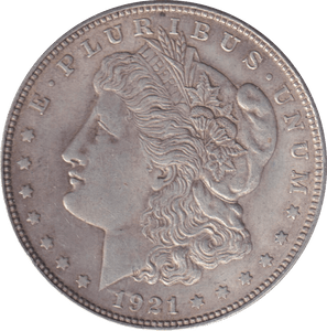 1921 SILVER MORGAN DOLLAR USA - SILVER WORLD COINS - Cambridgeshire Coins
