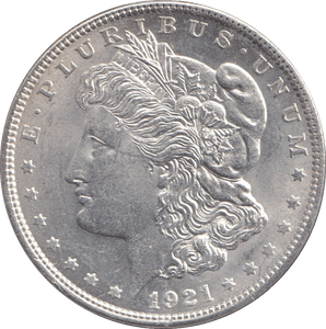 1921 SILVER MORGAN DOLLAR USA - SILVER WORLD COINS - Cambridgeshire Coins