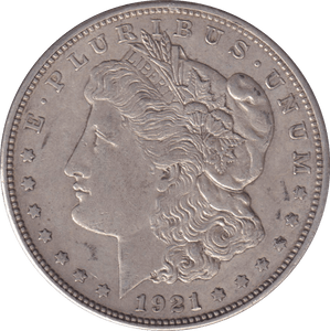 1921 SILVER MORGAN DOLLAR USA - SILVER WORLD COINS - Cambridgeshire Coins