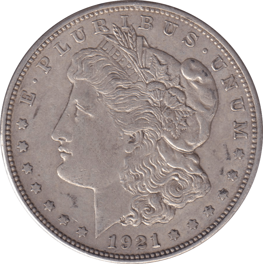 1921 SILVER MORGAN DOLLAR USA - SILVER WORLD COINS - Cambridgeshire Coins