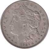 1921 SILVER MORGAN DOLLAR USA - SILVER WORLD COINS - Cambridgeshire Coins