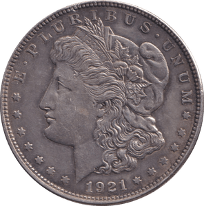 1921 SILVER MORGAN DOLLAR USA - SILVER WORLD COINS - Cambridgeshire Coins
