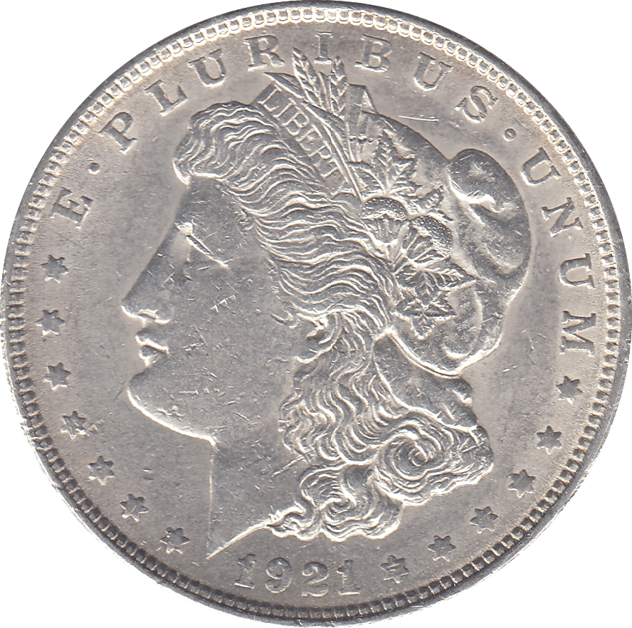 1921 SILVER MORGAN DOLLAR USA - SILVER WORLD COINS - Cambridgeshire Coins