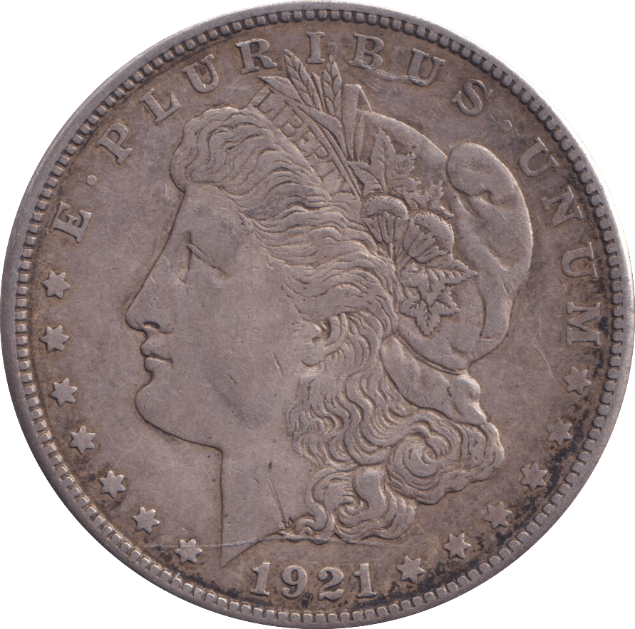 1921 SILVER MORGAN DOLLAR USA - SILVER WORLD COINS - Cambridgeshire Coins