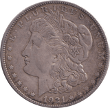 1921 SILVER MORGAN DOLLAR USA - SILVER WORLD COINS - Cambridgeshire Coins