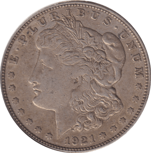 1921 SILVER MORGAN DOLLAR USA - SILVER WORLD COINS - Cambridgeshire Coins