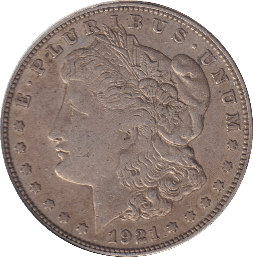 1921 SILVER MORGAN DOLLAR USA - SILVER WORLD COINS - Cambridgeshire Coins