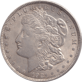 1921 SILVER MORGAN DOLLAR USA - SILVER WORLD COINS - Cambridgeshire Coins
