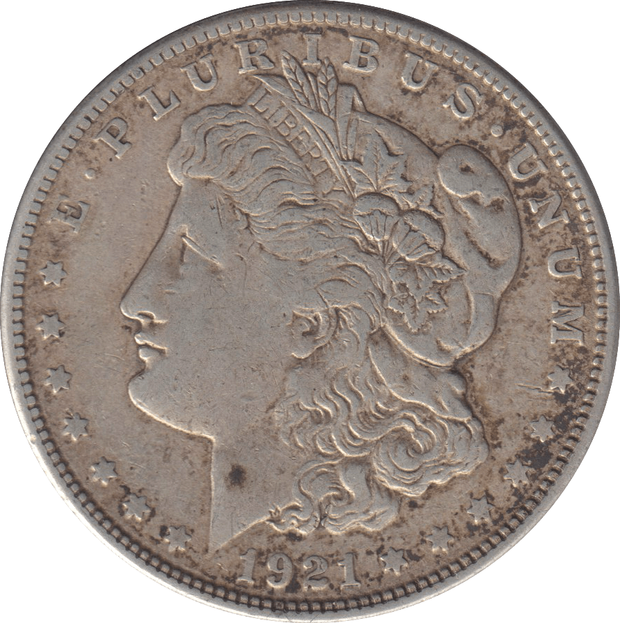1921 SILVER MORGAN DOLLAR USA - SILVER WORLD COINS - Cambridgeshire Coins