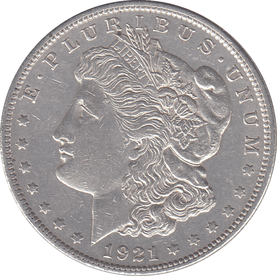 1921 SILVER MORGAN DOLLAR USA - SILVER WORLD COINS - Cambridgeshire Coins