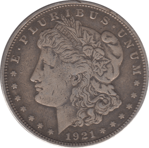 1921 SILVER ONE DOLLAR USA DENVER MINT - WORLD COINS - Cambridgeshire Coins