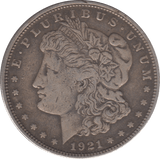 1921 SILVER ONE DOLLAR USA DENVER MINT - WORLD COINS - Cambridgeshire Coins