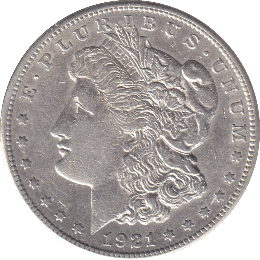 1921 SILVER ONE DOLLAR USA - SILVER WORLD COINS - Cambridgeshire Coins