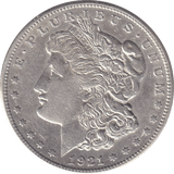 1921 SILVER ONE DOLLAR USA - SILVER WORLD COINS - Cambridgeshire Coins