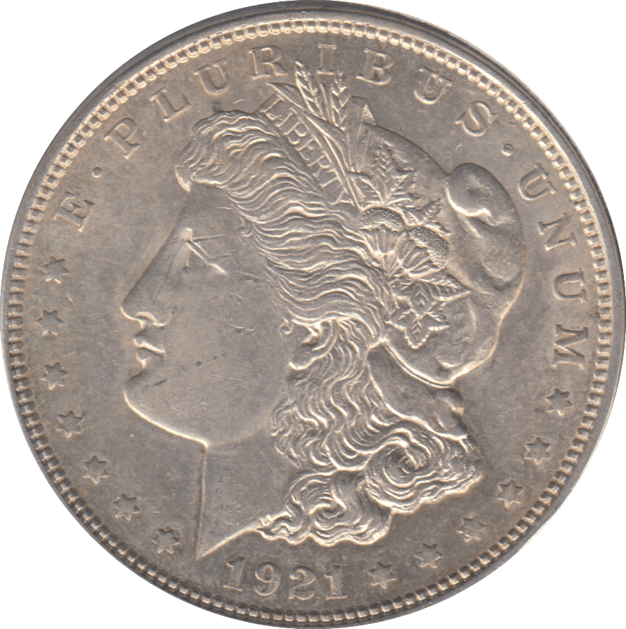 1921 SILVER ONE MORGAN DOLLAR USA - SILVER WORLD COINS - Cambridgeshire Coins
