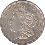 1921 SILVER ONE MORGAN DOLLAR USA - SILVER WORLD COINS - Cambridgeshire Coins
