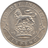 1921 SIXPENCE ( AUNC ) - Sixpence - Cambridgeshire Coins