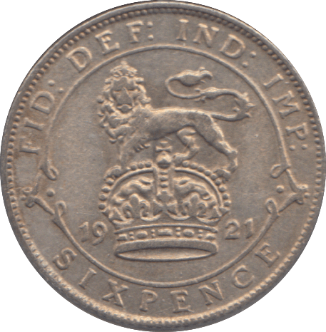 1921 SIXPENCE ( EF ) - SIXPENCE - Cambridgeshire Coins
