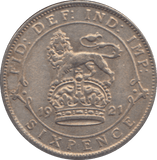 1921 SIXPENCE ( EF ) - SIXPENCE - Cambridgeshire Coins