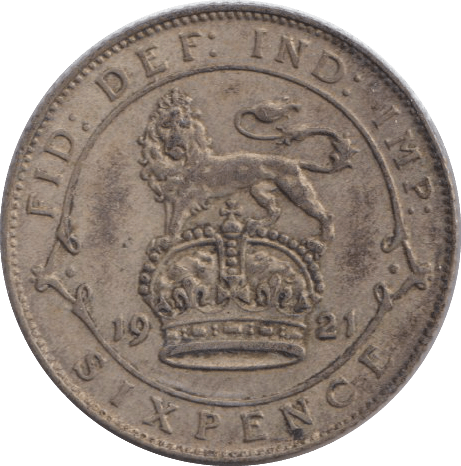1921 SIXPENCE ( FAIR ) - SIXPENCE - Cambridgeshire Coins
