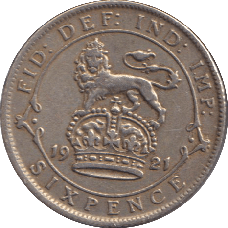 1921 SIXPENCE ( FINE ) - SIXPENCE - Cambridgeshire Coins