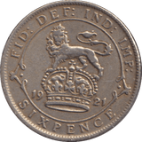 1921 SIXPENCE ( FINE ) - SIXPENCE - Cambridgeshire Coins