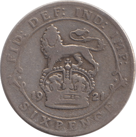 1921 SIXPENCE ( FINE ) - SIXPENCE - Cambridgeshire Coins