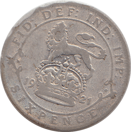 1921 SIXPENCE ( FINE ) - SIXPENCE - Cambridgeshire Coins