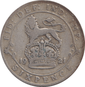 1921 SIXPENCE ( FINE ) - SIXPENCE - Cambridgeshire Coins