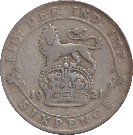 1921 SIXPENCE ( FINE ) - SIXPENCE - Cambridgeshire Coins