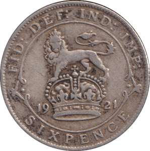 1921 SIXPENCE ( GF ) - SIXPENCE - Cambridgeshire Coins