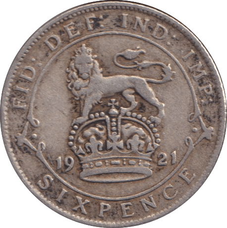 1921 SIXPENCE ( GF ) - SIXPENCE - Cambridgeshire Coins