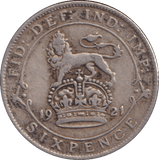 1921 SIXPENCE ( GF ) - SIXPENCE - Cambridgeshire Coins