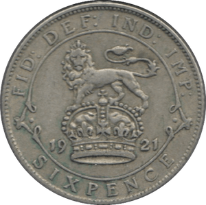 1921 SIXPENCE ( GVF ) - Sixpence - Cambridgeshire Coins