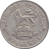 1921 SIXPENCE (GVF) - WORLD COINS - Cambridgeshire Coins
